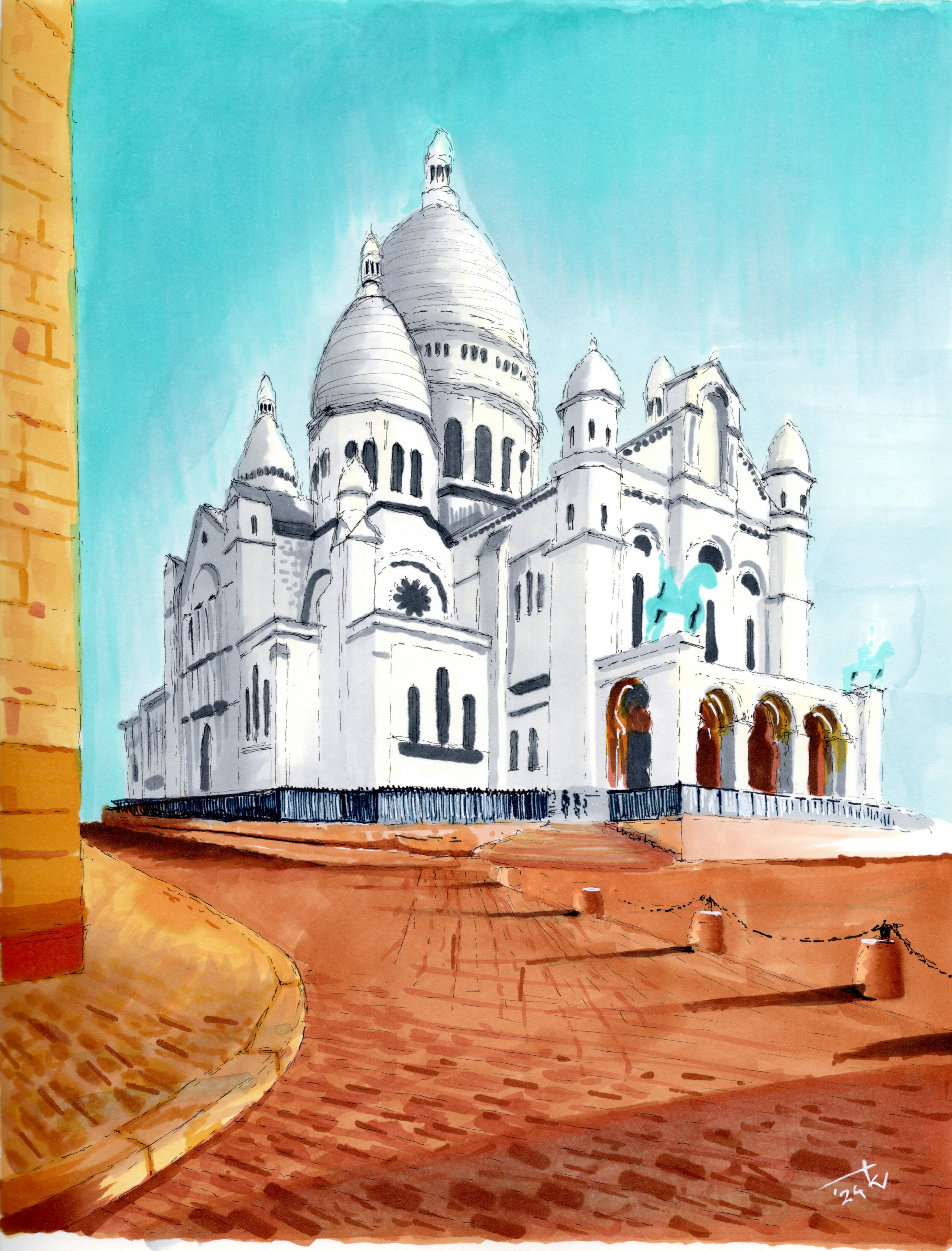 A sketch of Sacre Coer